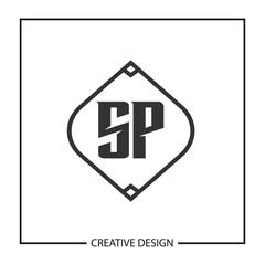 Initial Letter SP Logo Template Design Vector Illustration