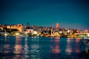  Galata Tower from ancient  times in Istanbul