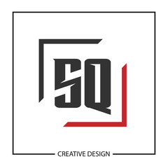 Initial Letter SQ Logo Template Design Vector Illustration
