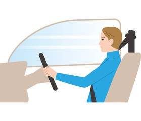 危険な運転.　ヘッドレストなし.