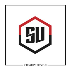 Initial Letter SV Logo Template Design Vector Illustration