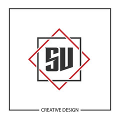 Initial Letter SV Logo Template Design Vector Illustration