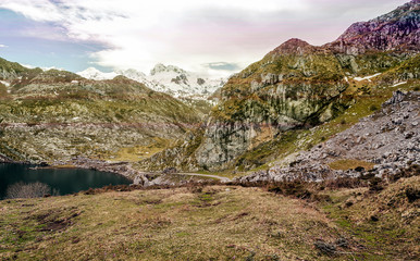 Mountains of Asturias in Spain
