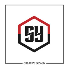 Initial Letter SY Logo Template Design Vector Illustration