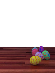 Easter Eggs, 3D rendering