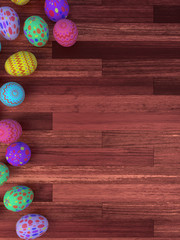 Easter Eggs, 3D rendering