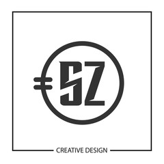 Initial Letter SZ Logo Template Design Vector Illustration