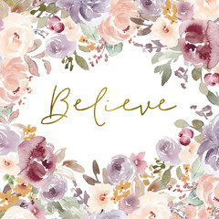 Watercolor Floral Background