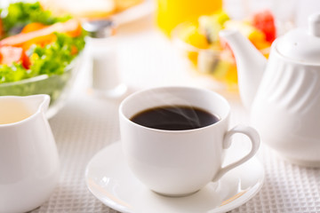 朝食〜ホットコーヒー