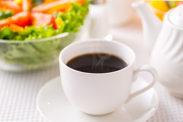 朝食〜ホットコーヒー