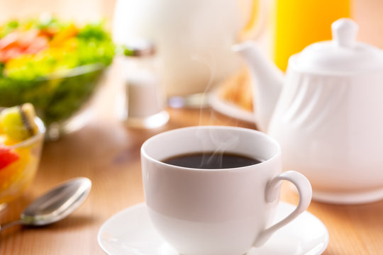 朝食〜ホットコーヒー