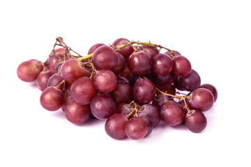Purple grapes from the farm isolate on white
