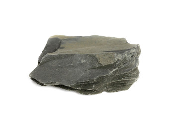 Slate Rock isolate on white background
