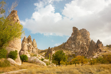 Fototapeta na wymiar Public places Goreme open air museum Cappadocia Turkey rock formations
