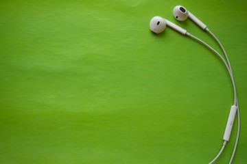 headphones on a color background