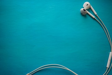 headphones on a color background