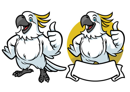 happy parrot cartoon
