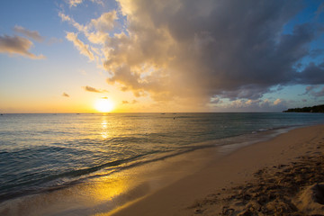 Obraz premium Barbados West Coast Sunset