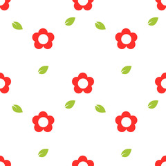 flowers seamless pattern background vector