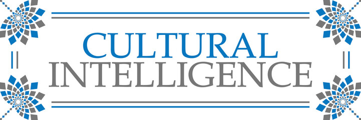 Cultural Intelligence Blue Grey Floral Horizontal 