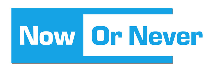 Now Or Never Blue Horizontal Stripe 