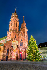 Fototapeta na wymiar Basel, Switzerland - Christmas Market