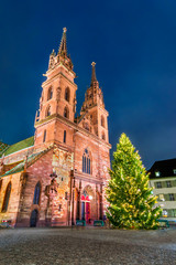 Fototapeta na wymiar Basel, Switzerland - Christmas Market