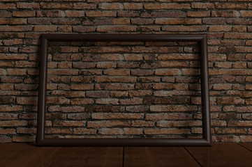 Empty photo frame mock-up