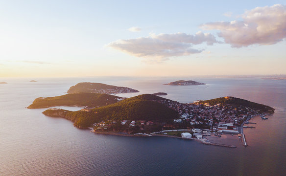 view of prince island in istanbul Turkey
