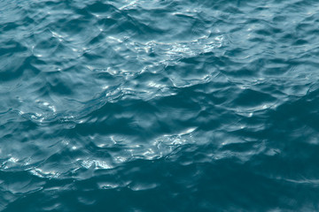 Fototapeta premium Abstract background water surface.Concept of travel and wellness.Crop cut, close-up, nobody