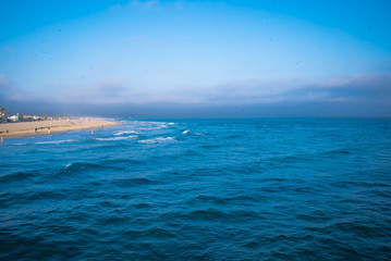 Beach Town in California, Pier, Beach Houses, Ocean Views