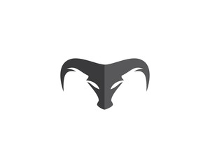Bull head logo illustration