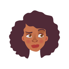 face of African woman