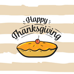 Happy Thanksgiving day typography.