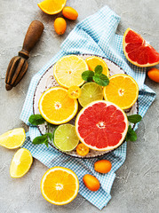 Fresh citrus fruits