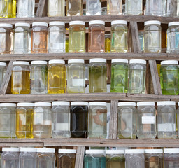Collection of water from all over the world