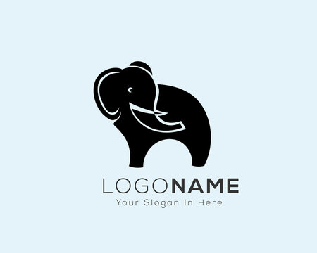 stand elephant logo design inspiration