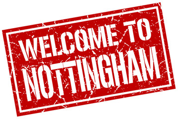 welcome to Nottingham stamp