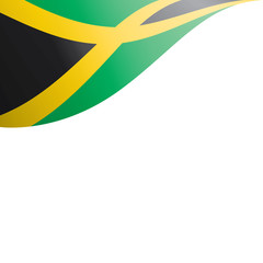 Jamaica flag, vector illustration on a white background