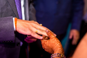 Indian wedding ring ceremony, Delhi 
