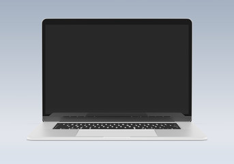 Isolated modern laptop mockup 3d rendering