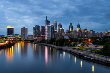 Fototapeta na wymiar Philadelphia City Lights