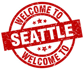 welcome to Seattle red stamp