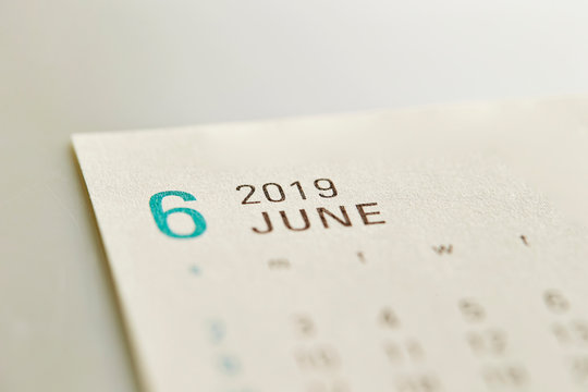 2019 June Calendar Background 