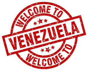 welcome to Venezuela red stamp