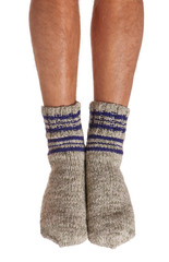 Knitted warm socks