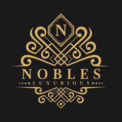 Letter N Logo - Classic Luxurious Style Logo Template
