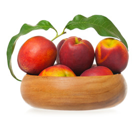 Ripe fresh nectarines