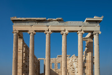 Fototapeta premium Ionic columns of the Erechtheum in the Acropolis of Athens