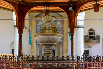 Fountain in the courtyard of the mosque, the historical center of Sarajevo, Bosnia and Herzegovina
